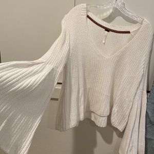 Free People White Sweater